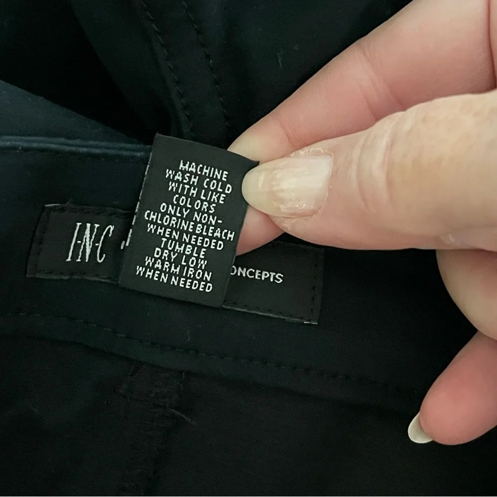 INC International Concepts Light Weight Black Pants Trousers | Plus Size 16 - Picture 5 of 10